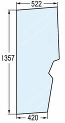 Vetro per portiera adattabile al riferimento originale Same 0,9231,212,0