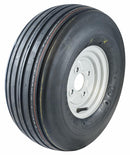 Ruota pneumatica rigata 16x6,50/8" con cerchio in ferro 4 fori Fiat