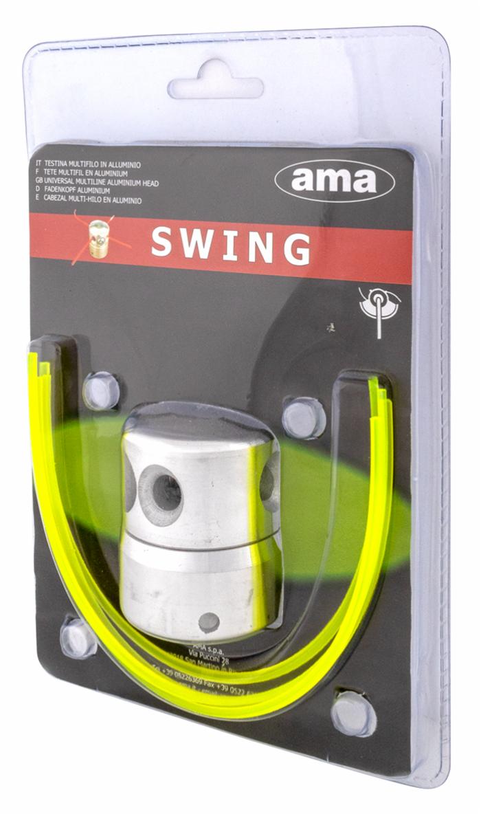 Testina multifilo spollonatrice Swing per decespugliatore in alluminio