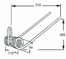 Dente Seminatrice Anteriore Gaspardo 16940091 Filo 8 confezione da 6 pezzi