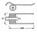 Dente Pick-Up Gallignani 8876521 Filo 5 L 168 confezione da 3 pezzi