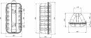 Cassetta porta estintore 6 kg 287x600x220mm