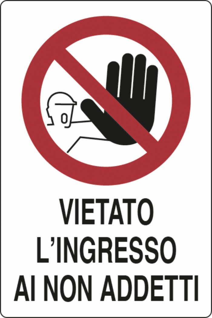 Cartello segnaletica divieto 30x20 confezione da 3 pezzi