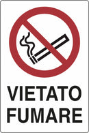 Cartello segnaletica "vietato fumare" 30x20 confezione da 3 pezzi