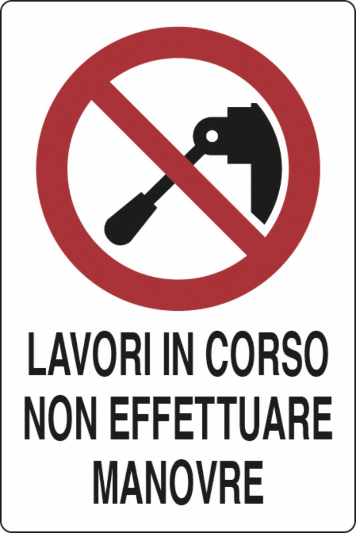 Cartello segnaletica "lavori in corso" 30x20 confezione da 3 pezzi