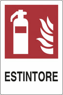Cartello segnaletica estintore 30x20 confezione da 3 pezzi