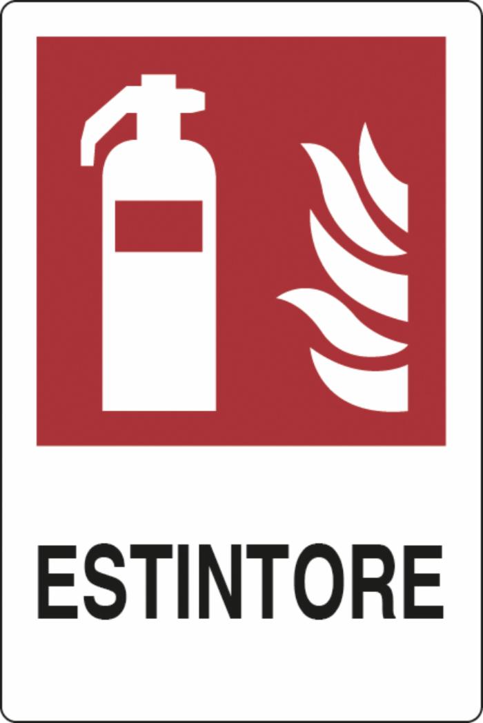 Cartello segnaletica estintore 30x20 confezione da 3 pezzi