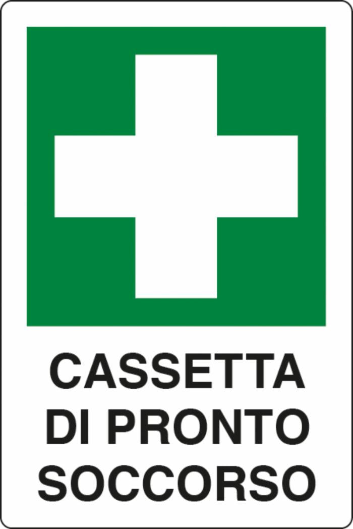 Cartello segnaletica cassetta pronto soccorso 30x20 confezione da 3 pezzi