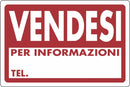 Cartello segnaletica vendesi  30x20 confezione da 4 pezzi