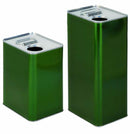 Latta 1 lt rettangolare verde goccia gialla foro D32
