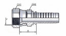 Raccordo JIS femmina dritto M14x1,5 - tubo 3/8" confezione da 5 pezzi