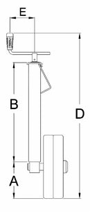 Ruota di regolazione di profondità Simol in ferro dal Ø di 80mm