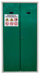 Armadio per fitosanitari a 2 ante 100x40x180 cm