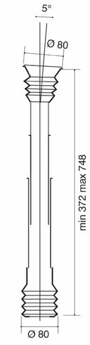 Tubo conducisemi corto