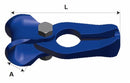 Gancio girevole fune-catena G100 per catena Ø 7/8mm lunghezza 140mm