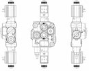 Distributore elettrico 1 sezione 3/8 Basic