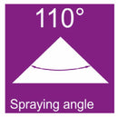 Ugello a ventaglio ad ampio spettro ceramico WRC 110° blu confezione da 5 pezzi