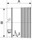 Filtro ad aria esterno adattabile al riferimento originale Fiat 1909128