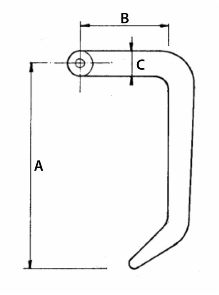 Ancora tiller pesante