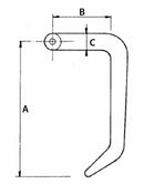 Ancora tiller pesante