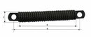 Molla tiller con gancio e filo da 9mm