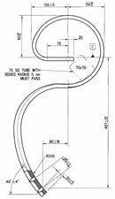 Molla flex con 2 fori interasse 45mm 45x12mm