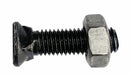 Bullone testa ovale M10x60 con dado confezione da 25 pezzi