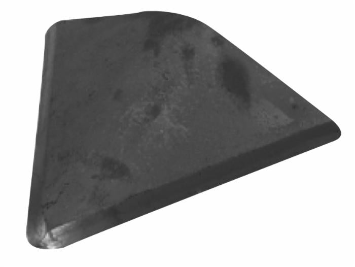 Vomerina a saldare larghezza 290mm e lato obliquo 340mm