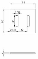 Raschietto per frangizolle adattabile Maschio sp. 4mm confezione da 5 pezzi