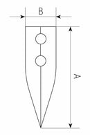Vomerina per tiller a scalpello adattabile Siderman