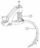 Supporto molleggiato per erpice pesante con ancora 40x30