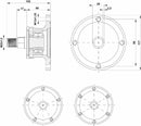 Mozzo frangizolle Skf 5 fori Ø 28mm