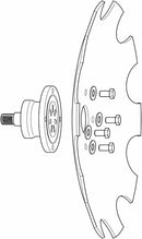 Mozzo frangizolle Skf 4 fori Ø 28mm