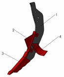 Ancora completa per ripuntatore profondità lavoro 20-45cm
