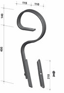 Molla flex Jackpot con vomere 45x12mm adattabile Kongskilde