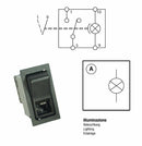 Interruttore basculante ON-OFF 12V fari anabbaglianti