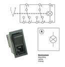 Interruttore basculante ON-ON 12V tergicristalli