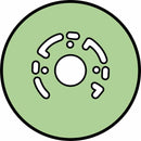 Fondello in metallo per controcuffia con Ø230