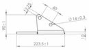 Aletta ancora coltivatore adattabile Horsch 34060856 sx