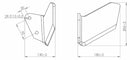 Aletta sx per ancora 60x25 adattabile Deltaflex