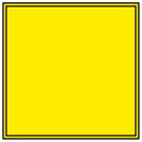 Spia quadrata gialla neutra