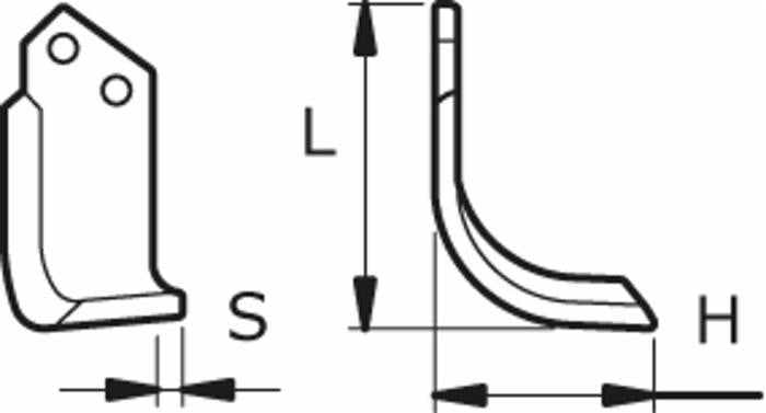 Zappa sx L 193,H 140,s 30,foro 12,5