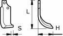 Zappa sx L 194,H 115,s 12,foro 12,5