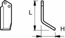 Zappa dx L 185,H 88,foro 12,5