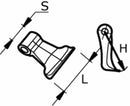 Mazza trincia lunghezza 100mm larghezza 100mm