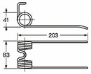 Dente pick-up adattabile Abbriata D0149 filo 5 confezione da 5 pezzi