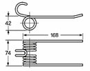 Dente pick-up raccoglitrice filo 6 adattabile Morra 545010 confezione da 5 pezzi
