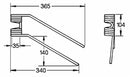 Dente girello adattabile Galfrè 108SV dx filo 9 confezione da 5 pezzi
