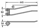 Dente giroandanatore dx adattabile Stoll 0292960 filo 8 confezione da 3 pezzi