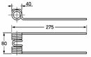 Dente Ranghinatore Punte Dritte Repossi D0011/A Filo 5,8 confezione da 5 pezzi